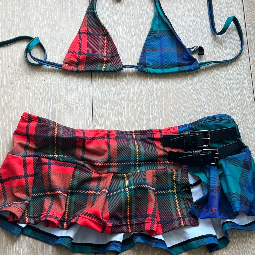 Jaded London Plaid Bikini Set - Picture 6 of 6